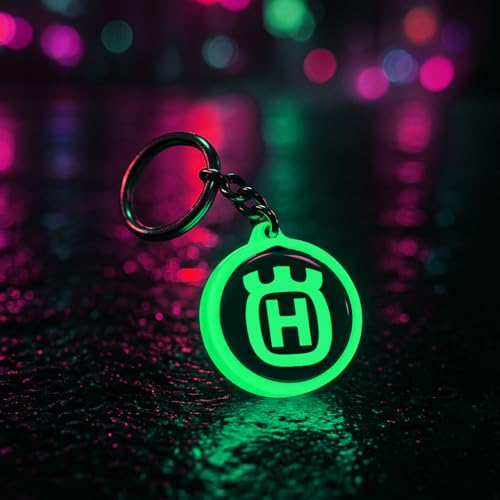 Image of Mi Glow Store Glow in Dark Keychain for Bike Men | Gift for Man | Bike Accessories | Charges in Light Glows in Dark | Key chain for Bike