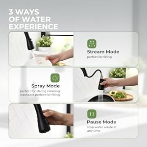 Touchless Kitchen Sink Faucet, VFAUOSIT Black Kitchen Faucet with Pull Down Sprayer Stainless Steel Motion Sensor Smart Hands-Free, Matte Black Single Hole Faucet for Bar Laundry RV Utility Sink Touchless Kitchen Sink Faucet VFAUOSIT Black Kitchen Faucet with Pull Down Sprayer Stainless Steel Motion Sensor Smart Hands Free Matte Black Single Hole Faucet for Bar Laundry RV Utility Sink