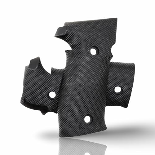 Zib Grips Aggressive Checkered Polymer Series Pistol Grips Compatible with, 1911 & Clones, Beretta, Sig Sauer, CZ, Browning, Taurus, Jericho, Ruger etc. (Sig Sauer P226) - Image 2