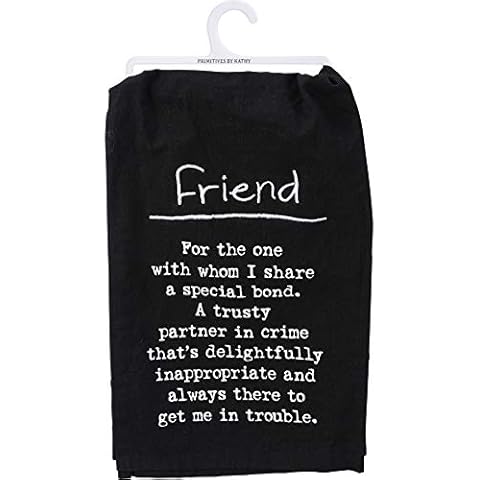 Primitives by Kathy Kitchen Dish Towel - Friend Definition Cover