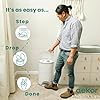 Diaper Dekor Plus Hands-Free Diaper Pail Gift Set | Just Step–Drop–Done | Doesn’t Absorb Odors | Includes 1yr of Refills | Great for Cloth Diapers | 70% Recycled Materials | EKO White #2