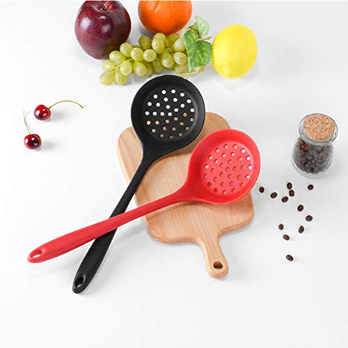 Colher de Silicone Escumadeira Bestonzon para Cozinhar Cozinha Utensil Colher Fenda Antiaderente par