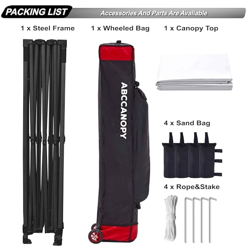 Image of ABCCANOPY Patio Pop Up Canopy Tent 8x12 Commercial-Series (White)