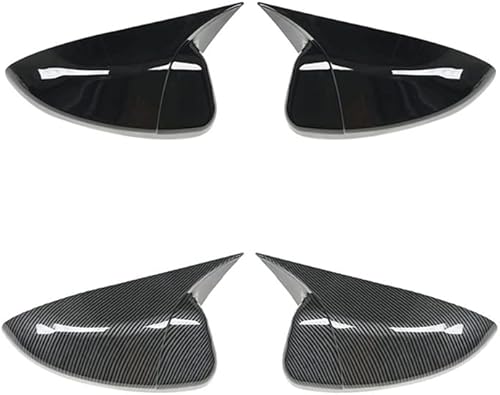 2 fundas protectoras para espejos retrovisores laterales de automóvil, compatibles con Honda Accord 10th 2018 2019 2020 2021 2022 (negro brillante)