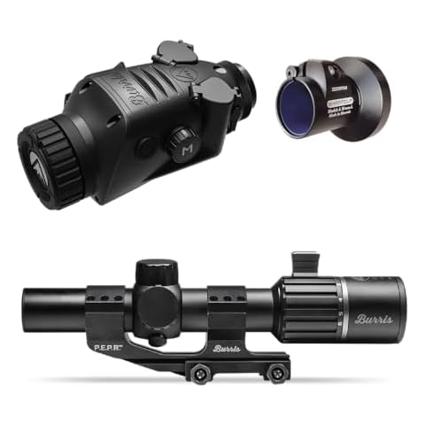 Burris Optics Thermal Scope Kit Includes BTC35 V2 Thermal Imaging Clip On RifleScope, RT6 riflescope, PEPR Mount, and Clip-on. Cover