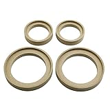 X AUTOHAUX Car Speaker Spacer Stereo Mount Adapter Ring Bracket Wooden 4pcs 3inch 2inch ID
