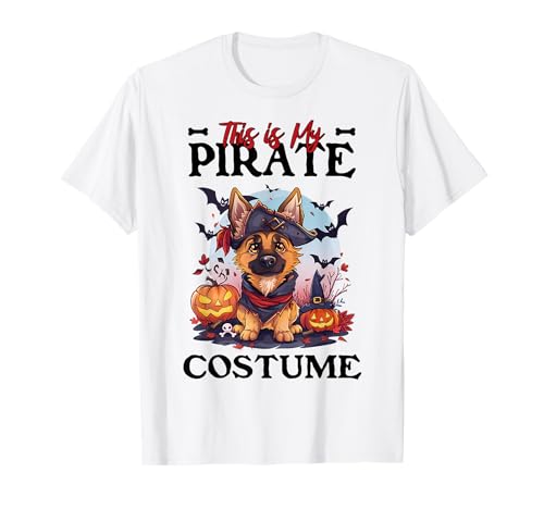 This is My Pirate Costume German Shepherd Halloween Pirate T-Shirt