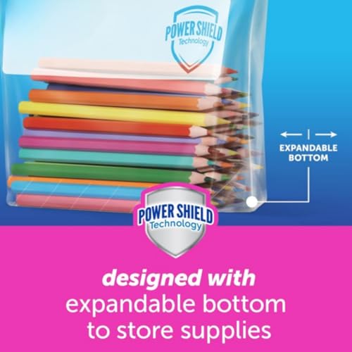Image of 25 Pcs ZipLock Bags BPA-free Zipper Lock Pouches For Food Storage & Travel Packing | Leak-proof, Freezer Safe, Expandable Bottom, Puncture-resistant | Air-tight Bags For Fridge (Purple)(T-39)