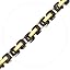 4mm-Gold Black Tone
