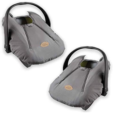 Cozy Cover Infant Car Seat Cover (Charcoal) - The Industry Leading Infant Carrier Cover Trusted by Over 6 Million Moms Worldwide for Keeping Your Baby Cozy & Warm Cover