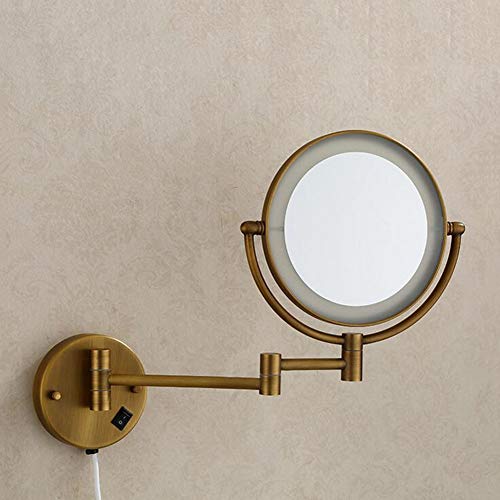 Miroir de maquillage LED mural extensible pour sublimer votre routine