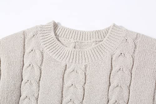 CHARTOU Women's Winter Chunky Cable Knit Long Skirt 2 Piece Outfit Sweater Sets4