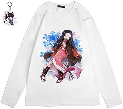Amazon 鬼滅の刃 長袖シャツ 子供 キッズ 長袖 男の子 女の子 パーカー 子供服 アニメ プリント 長袖tシャツ かわいい 柔らかい 男女兼用 イベント 衣装 誕生日 プレゼント 鬼滅の刃 グッズ 炭治郎 禰豆子 しのぶ キーホルダー付き トレーナー パーカー 通販