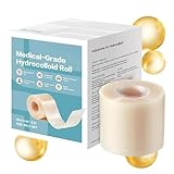 Hydrocolloid Roll, 5cmX5M Medical Grade Hydrocolloid Rollfür Die Wundversorgung, Selbstklebend, Zuschneidbar, Lang Anhaltende Haftung Pickel Tape (5cm*5m)