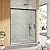 56-60 in W x 72 in H Sliding Shower Door - Semi-Frameless Bypass Bathroom Door with 1/4 in Tempered Glass,Brushed Nickel Finish for Walk-in Shower