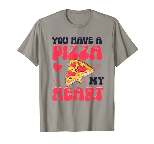 Pizza Valentines Day Stolen Heart Food Love Camiseta