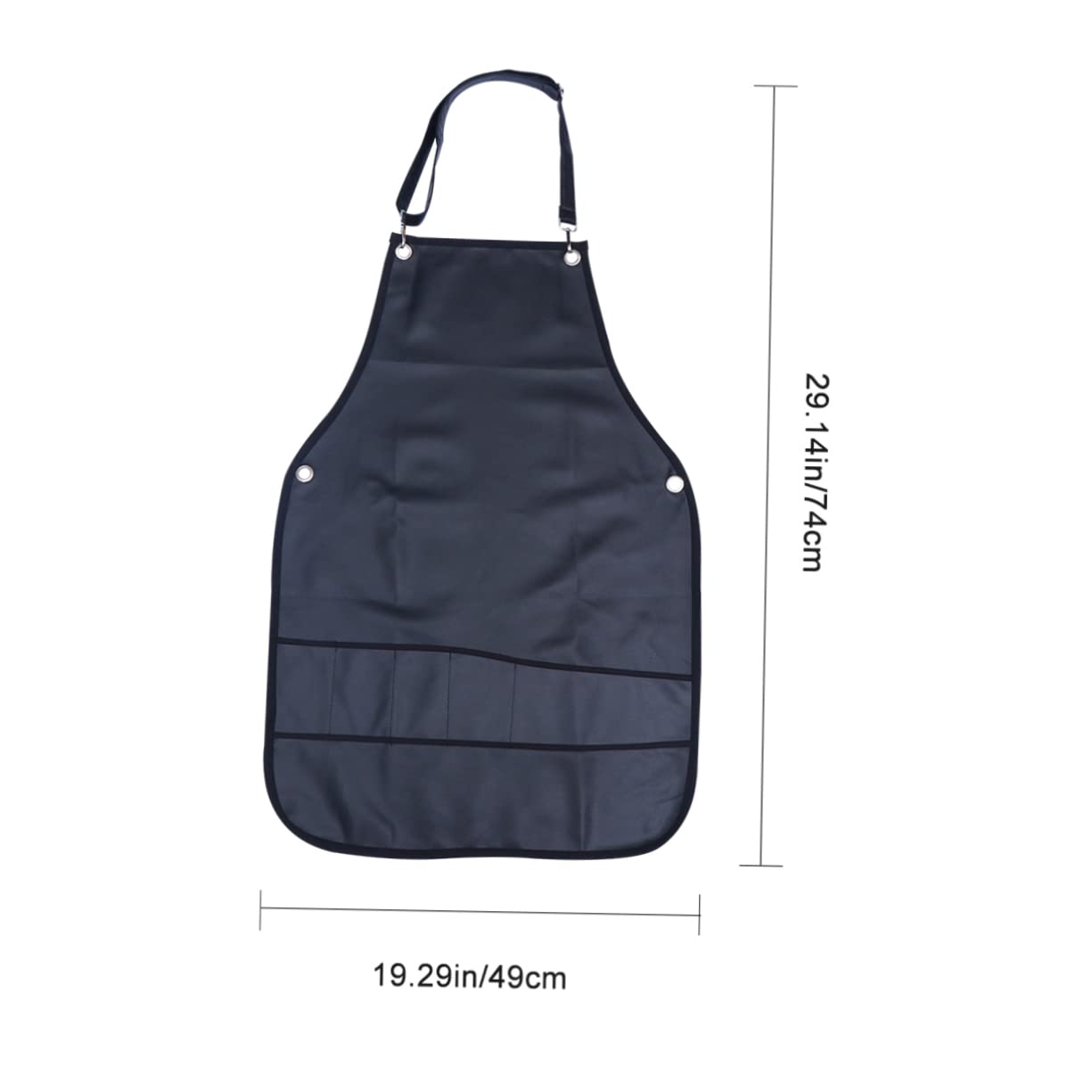 WOFASHPURET Fashion Protective Pu Leather Apron for Women Hair Stylist Barber Shop Cafe Sleeveless Kitchen Grooming Smock