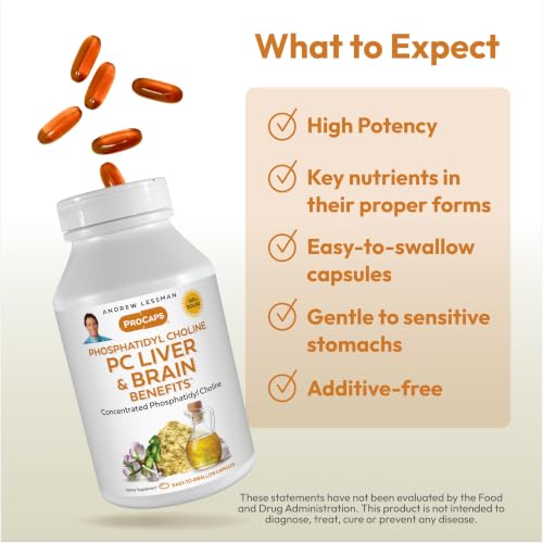 Image of Andrew Lessman ProCaps PC Liver & Brain Benefits 60 Softgels
