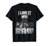 Vintage Photographer Editing Team Like Shoot It Raw I Prefer T-Shirt