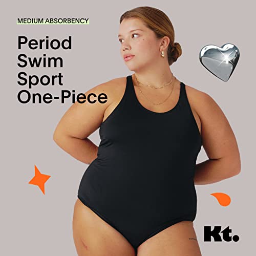 KNIX Kt Leakproof Teen Period Swim One-Piece - Leakproof Period Swimwear for Teens - UPF 50+ Fabric2