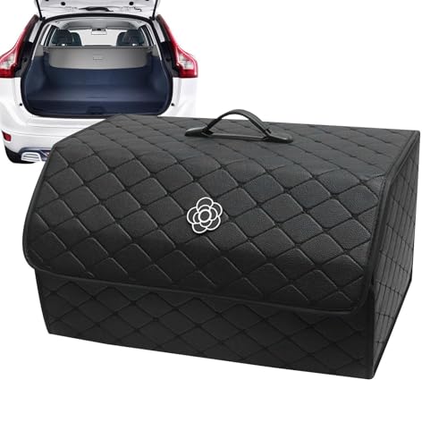 Coffre de rangement pour voiture avec organiseur pliable et conteneur compact - 8