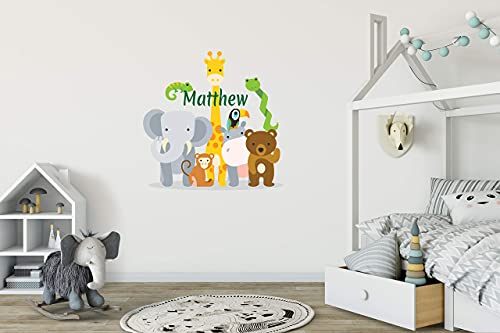 Vinilo Decorativo Animales Jungla para Pared 16x16 miniatura 5