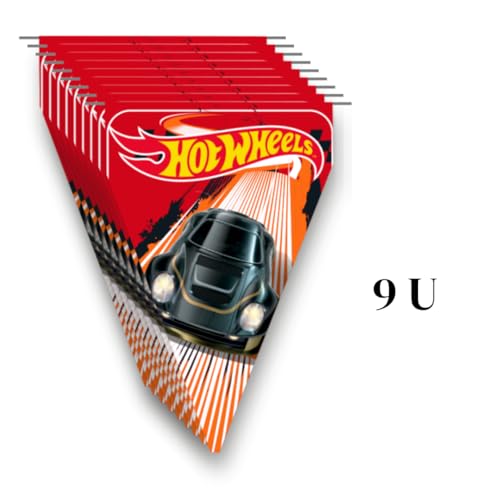 BeenSmile, HOT WHEELS FLAG, Children's Birthday Decoration, Party, Celebration and Anniversary Items, 1 Piece, 3 M