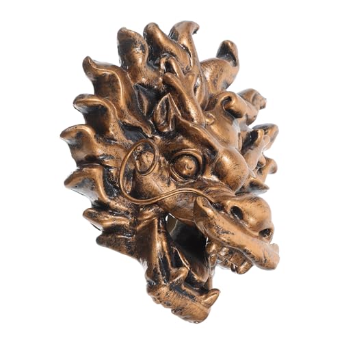 CIYODO Fontaine Murale avec Tête De Dragon Dorée Robinet Extérieur pour Jardin Et Villa Fontaine Décorative pour Aménagement Paysager Extérieur