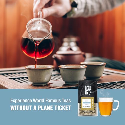Image of Tiesta Tea Silver Needle White Tea - Premium Loose Leaf, Single-Origin from China | Pure Unblended Low-Caffeine Tea | Hot or Cold Brew | 12oz Resealable Bulk Pouch | Brews 200 Cups