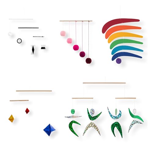 Mobile Montessori lot de 5 suspendus pour l'éveil des bébés