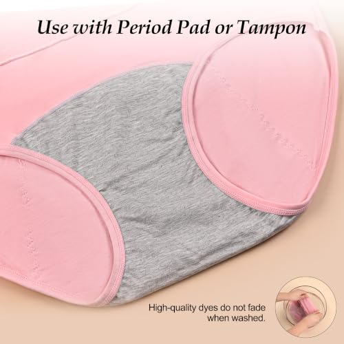 Image of Leak Proof Panties for Women Over 60, High Waisted Women's Incontinence Panties, Washable Ladies Period Underwear.