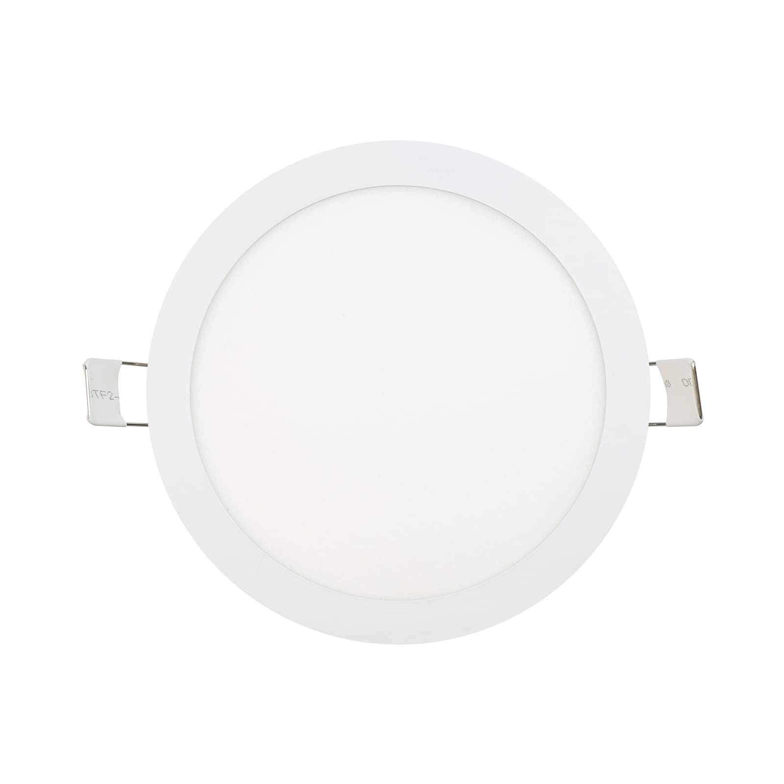Popp® Pack x10 Placa Downlight LED slim Empotrable Circular 20W corte de Techo Ø205mm 1800 Lm Luz fría 6000K chip No flicker LUMILEDs, para cocina,pasillos,domitorio,salón (20W 6000K 10unidad)