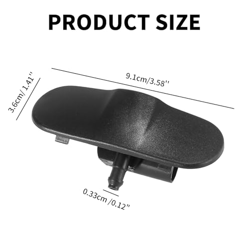 SANTUO 4G8988987 4GD955987 2Pcs Heated Windscreen Washer jet for Audi A3 A4 A5 A6 A7 A8 Q3 Q5 Q7 TT Front Left Windshield Spray Nozzles Jets Replacement for Audi MK1 MK2 8X 8R B8