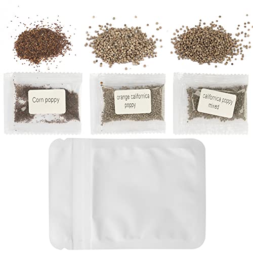 Dichmag 3000+ California Poppy Flower Seeds - Red Purple Orange Corn Poppy Seeds For Planting, 3 Packs Of Perennial Wildflower Multi Color Poppy #TOP1