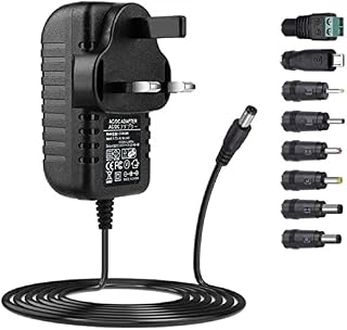 Universal AC adapter 9V 2A power supply AC230V 240V to DC9V 500mA 1000mA 2000mA power driver with 8 DC plug adapter converter inverter charger transformer AC-DC adapter (DC9V~2A)