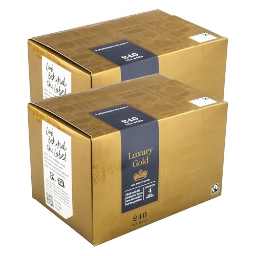 480 Luxury Gold Tea Bags, Full Bodied Blend, Strength 4, Compostable, 1.5kg