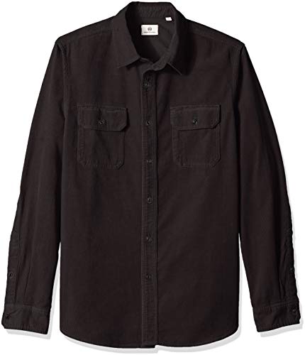 AG Adriano Goldschmied Men's Benning Utility Shirt Shirt, Grey Stone, Small