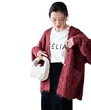 [ウィゴー] ブラッシュニット BIG カーデ カーディガン ニット 服 トップス 羽織 カジュアル ビッグシルエット アウター シンプル 韓国 大人 ギフト プレゼント 長袖 春服 冬服 春 秋 冬 レディース F レッド