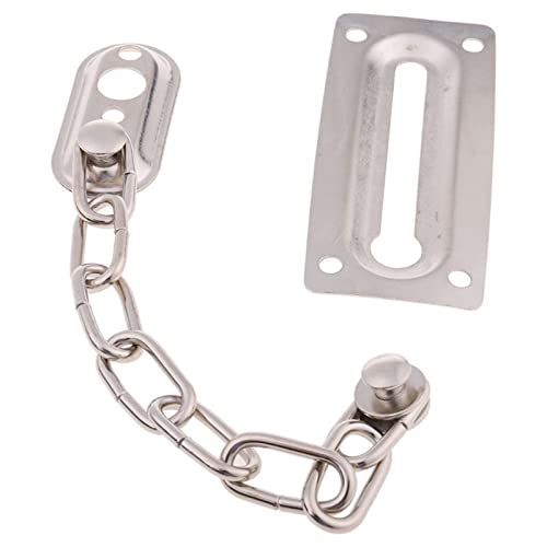 Cerradura de cadena de acero inoxidable reforzada y de alta resistencia para puertas 5