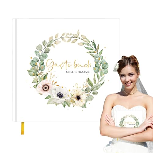 Babyparty-Gästebuch Hochzeitssempfang-Gästebuch - VisicherregisterLogbuchdebuch für Geburtstagsfeiern - Elegante Gästebuch für Hochzeit, Empfang, Geburtstagsfeier