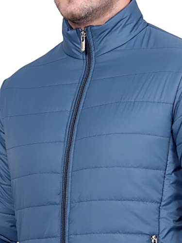 Image of KOTTY Men's Nylon Regular Solid Stylish Designed for Comfort and Warmth Puffer Jacket