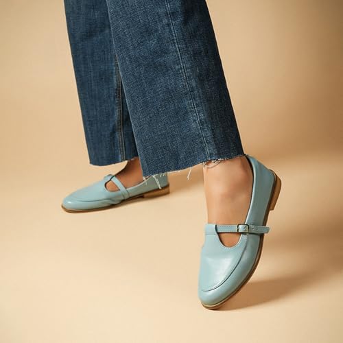 Image of Theater Sprout Mary Jane Flats for Women | Round Toe | Adjustable Strap | Minimal Everyday Comfort Shoes