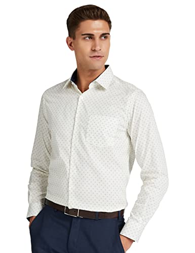Image of Diverse Men's Cotton Printed Full Sleeve Regular Formal Shirt