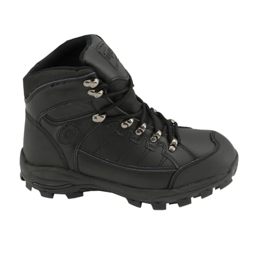 Image of Bazalt Men's Men's Black Leather Lace Close Work Boots