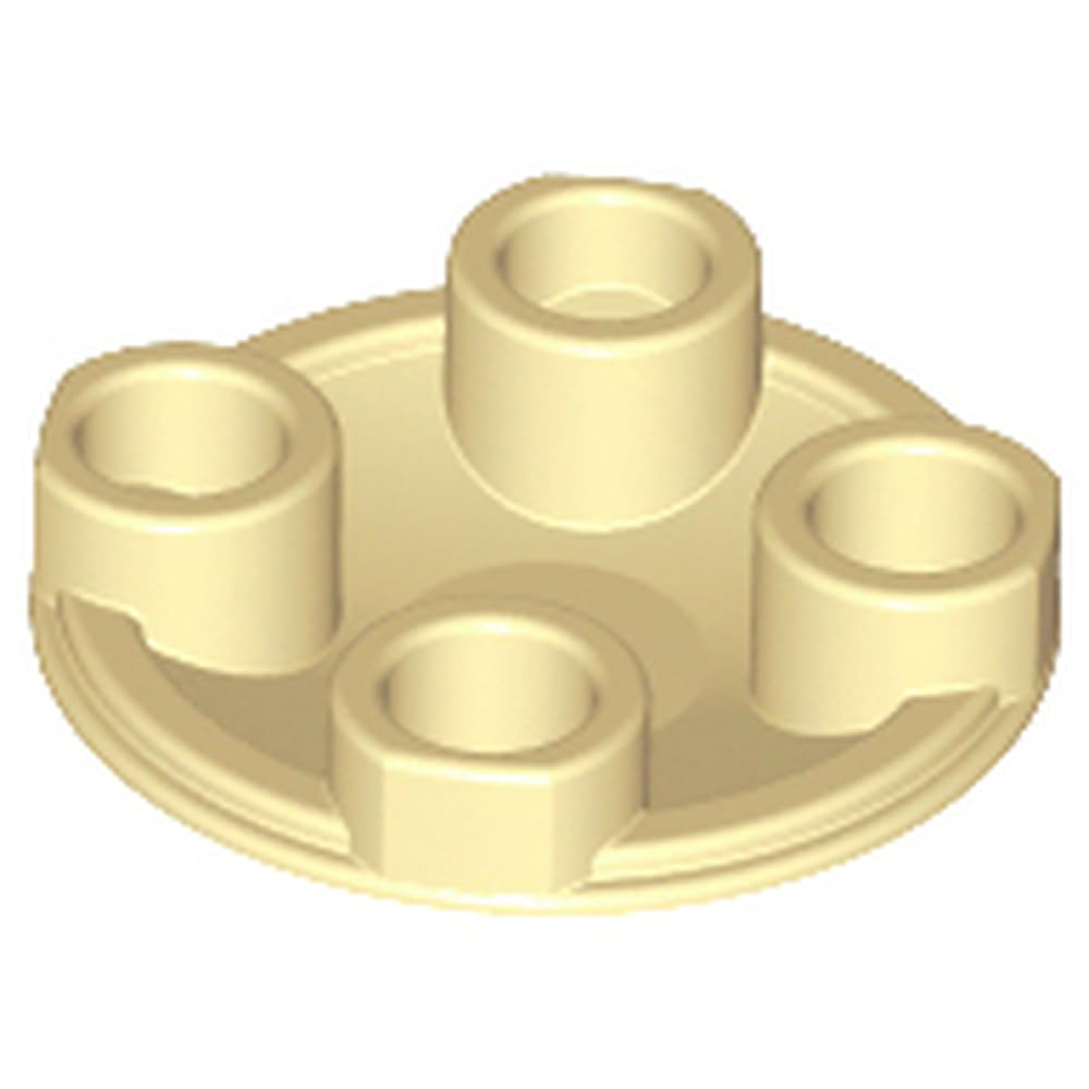 LEGO Plate, Round 2 x 2 with Rounded Bottom (Boat Stud), Part 2654, Choose Your Colour (Tan, 10, count)