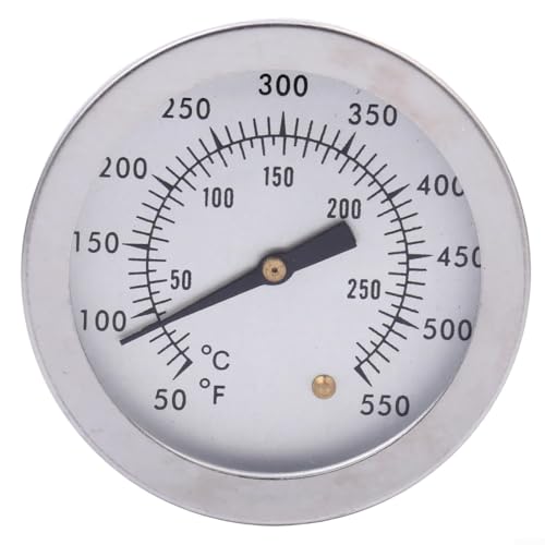 Bimetallthermometer aus Edelstahl, Grill- und Ofenthermometer mit Dual-Skala - Celsius/Fahrenheit zur Temperaturkontrolle Bimetallthermometer aus Edelstahl, Grill- und Ofenthermometer mit Dual-Skala - Celsius/Fahrenheit zur Temperaturkontrolle
