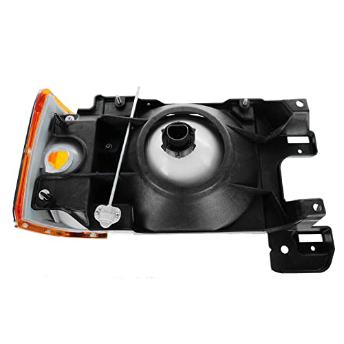 Image of TRQ Driver Side Headlight Assembly Compatible with 1987-1991 Ford Bronco F150 F250 F350 FO2502105