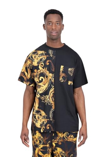VERSACE JEANS COUTURE T-Shirt noir- 76GAH611 JS287 G89