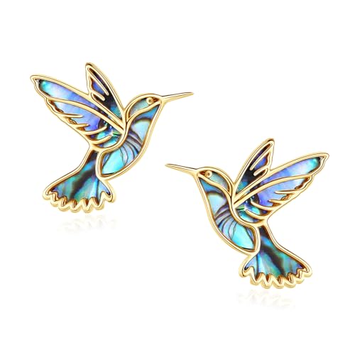 Image of Animal Stud Earrings 925 Sterling Silver Elephant /Unicorn /Chicken /Flamingo /Highland Cow /Hummingbird Earrings Animal Jewelry Gifts for Women