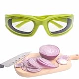 Zwiebelbrille, reißfest, kratzfest, ohne Brille, Zwiebeln, zum Kochen, Radfahren, Küche (grün)